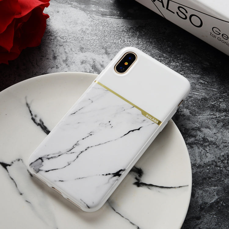 For iPhone X / XS SULADA Marble Series Scratch Resistant TPU Case