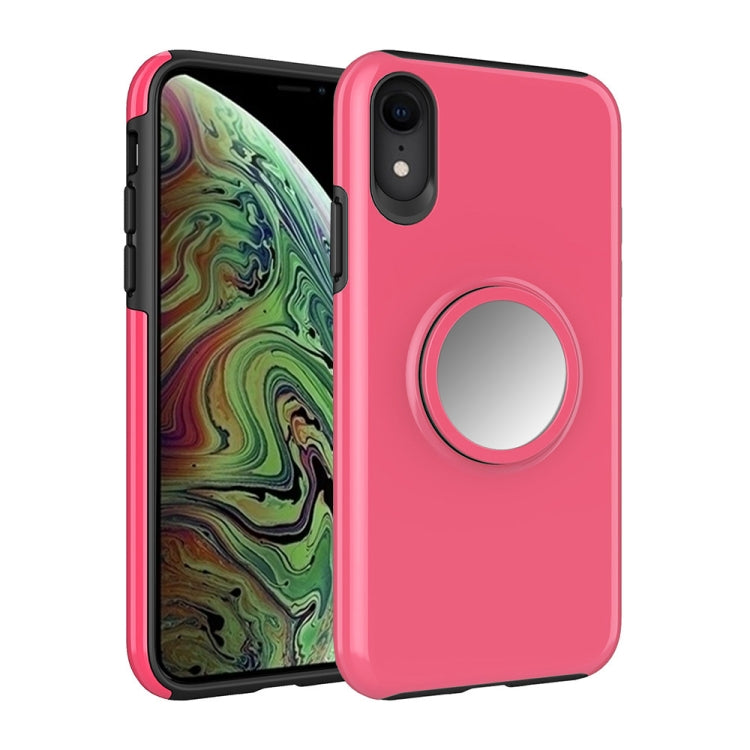 For iPhone X / XS Shockproof Airbag Mirror Case with Magnetic Holder