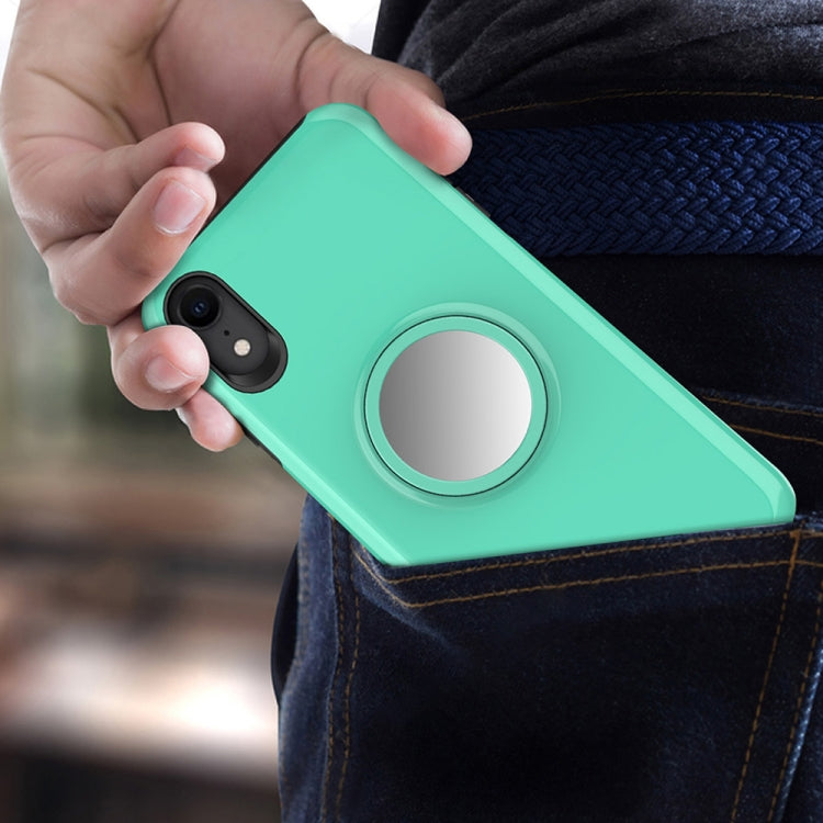 For iPhone X / XS Shockproof Airbag Mirror Case with Magnetic Holder
