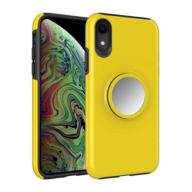 For iPhone X / XS Shockproof Airbag Mirror Case with Magnetic Holder