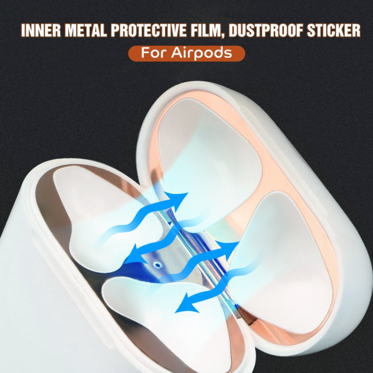 Metal Dustproof Sticker for Apple AirPods 2