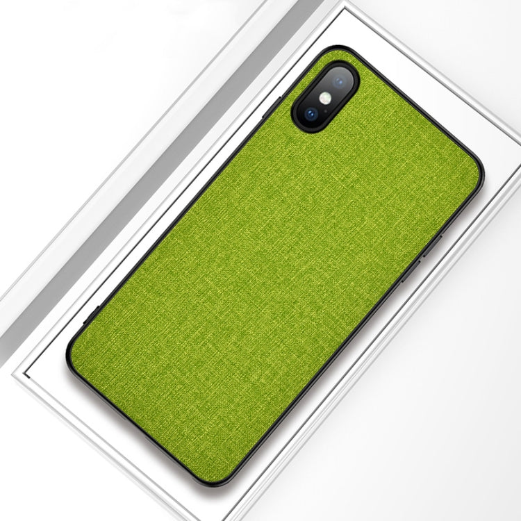 For iPhone X / XS Shockproof Cloth Texture PC+ TPU Protective Case