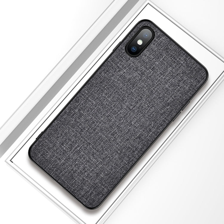 For iPhone X / XS Shockproof Cloth Texture PC+ TPU Protective Case