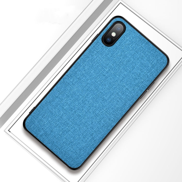 For iPhone X / XS Shockproof Cloth Texture PC+ TPU Protective Case