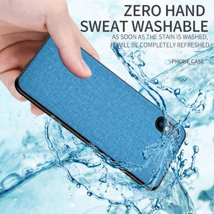 For iPhone X / XS Shockproof Cloth Texture PC+ TPU Protective Case
