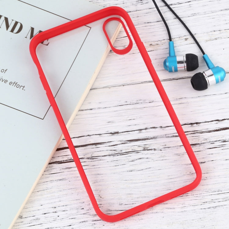 For iPhone XS Ultra-thin TPU Protective Case with Metal Ring Holder