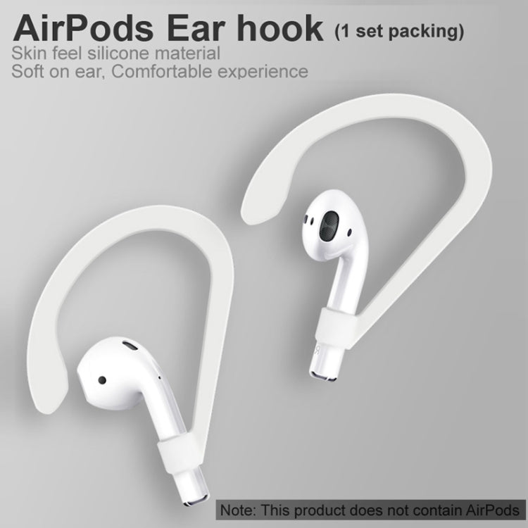 1 Pair IMAK For AirPods 1 / 2 Wireless Earphones Silicone Anti-lost Lanyard Ear Hook(White)