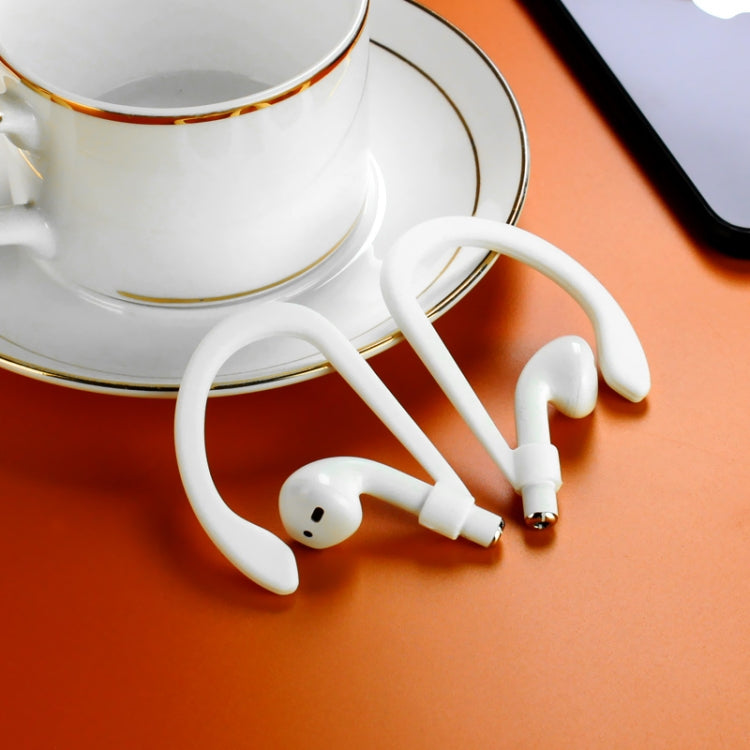 1 Pair IMAK For AirPods 1 / 2 Wireless Earphones Silicone Anti-lost Lanyard Ear Hook(White)