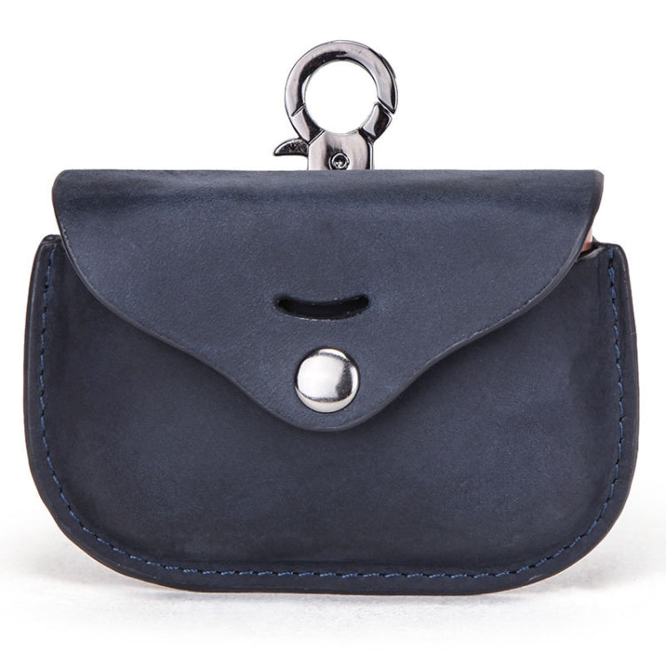 CF1107 For Sony WF-1000XM3 Crazy Horse Texture Clamshell Earphone Protective Leather Case with Hook