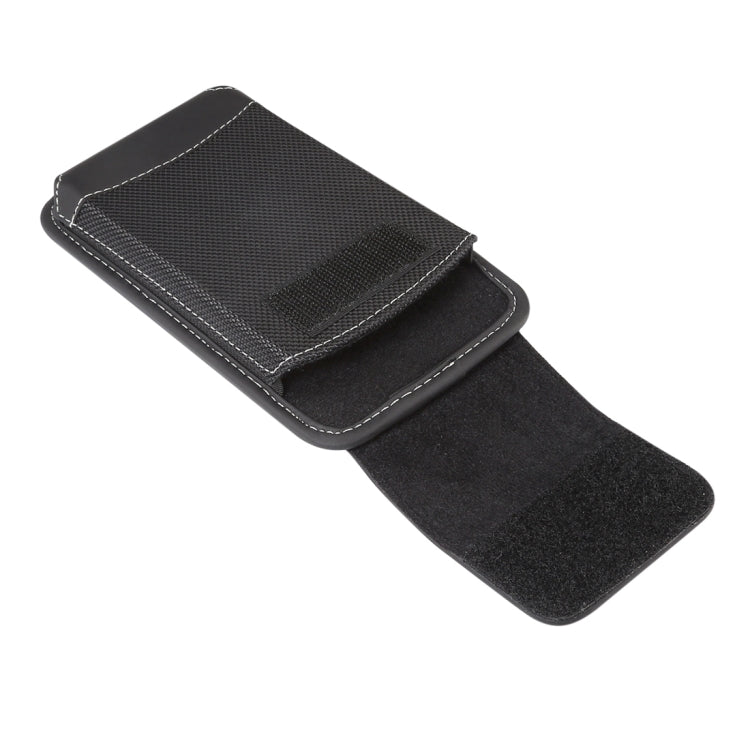 Universal Hanging Waist Oxford Cloth Case with Carabiner for 4.7-5. 2 inch Mobile Phones(Black)