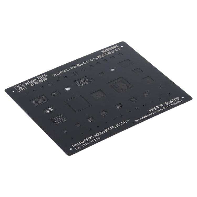 QIANLI MEGA-IDEA For iPhone XS / XS Max / XR Mobile Phone Rework Repair BGA Reballing Black Stencils