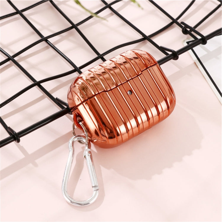 For AirPords Pro Bluetooth Earphone Electroplating Suitcase Protective Case with Buckle