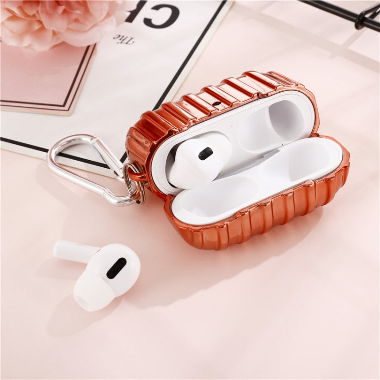 For AirPords Pro Bluetooth Earphone Electroplating Suitcase Protective Case with Buckle