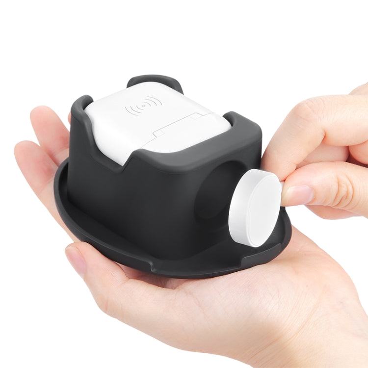 2 in1 Multifunctional Storage Bag Earphone Watch Storage Bag Mobile Phone Holder (Black)