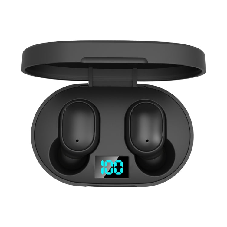 ELEPHONE ElePods 1 Bluetooth 5.0 Intelligent Digital Display Wireless Bluetooth Earphone with Charging Box (Black)