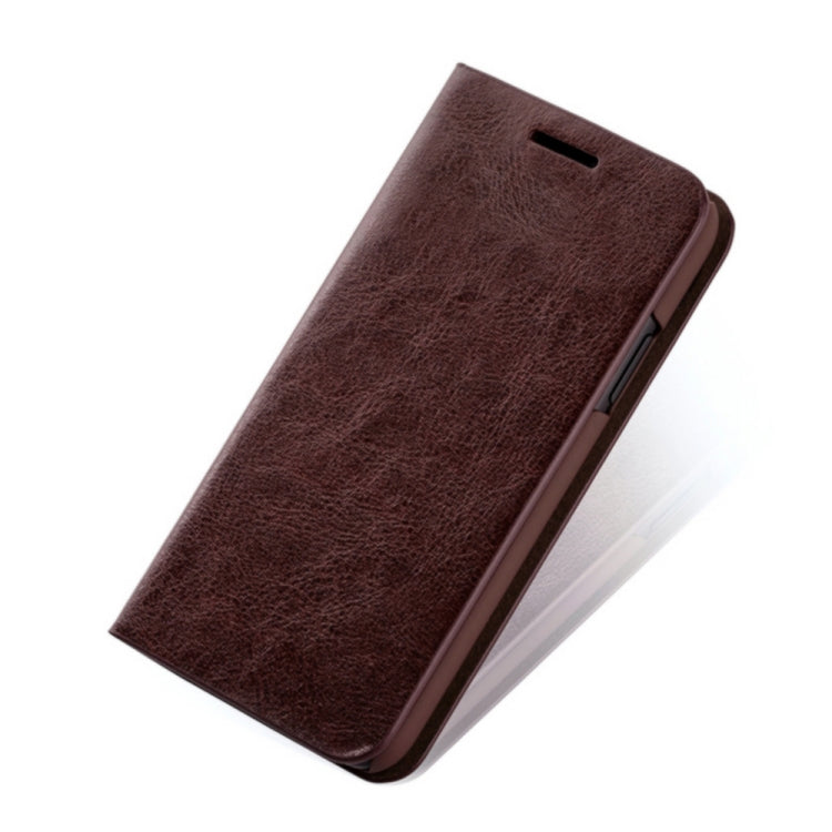 For iPhone X / XS MUSUBO S3 Crazy Horse Texture Horizontal Flip PU Leather Case with Card Slots & Wallet