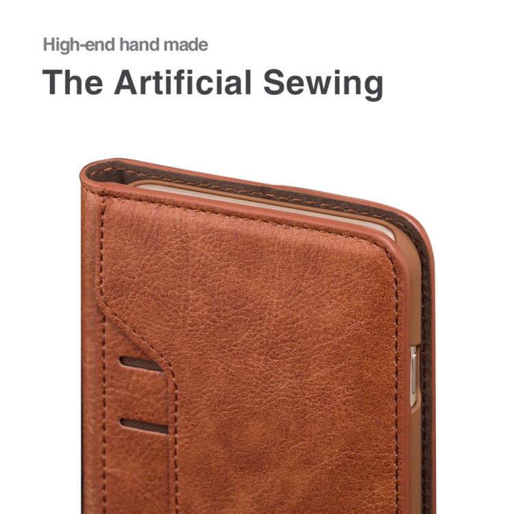 For iPhone X / XS MUSUBO C3 Crazy Horse Texture Horizontal Flip PU Leather Case with Holder & Movable Card Slots & Wallet