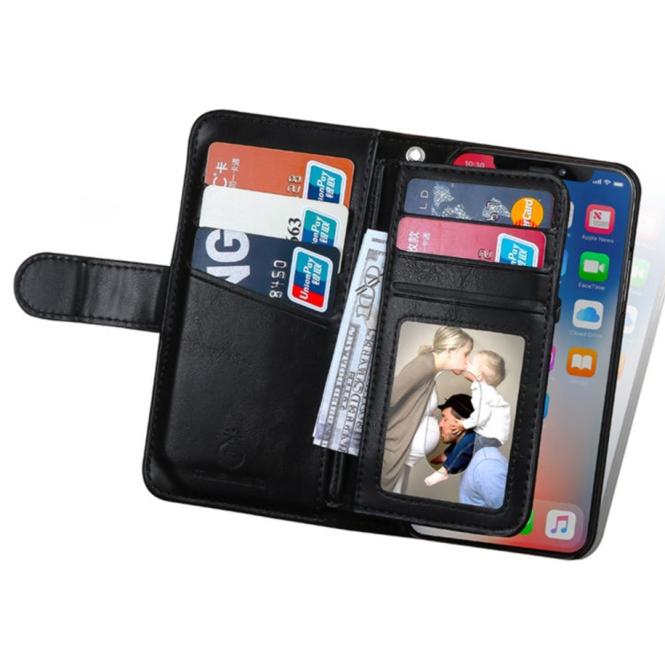 For iPhone X / XS MUSUBO M3 Detachable Horizontal Flip PU Leather Case with Loose-leaf Card Slots & Wallet & Photo Frame & Lanyard