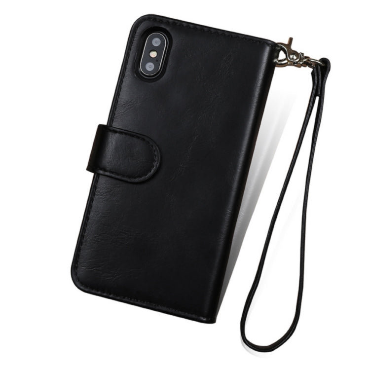 For iPhone X / XS MUSUBO M3 Detachable Horizontal Flip PU Leather Case with Loose-leaf Card Slots & Wallet & Photo Frame & Lanyard