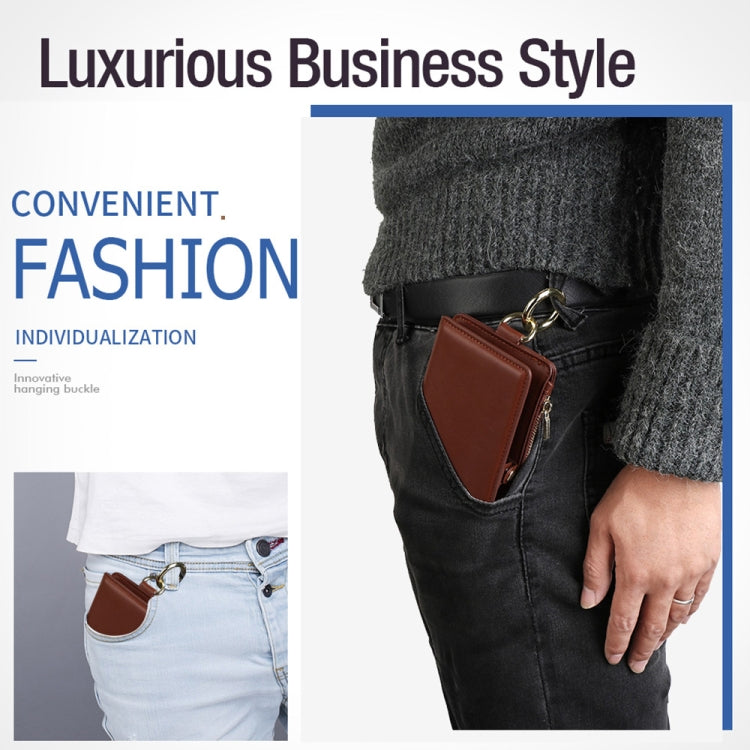 For iPhone X / XS MUSUBO Multi-function Detachable PU Leather Case with 12 Card Slots & Wallet & Photo Frame & Hanging Buckle