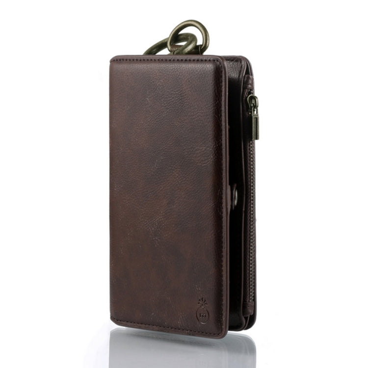 For iPhone X / XS MUSUBO Multi-function Detachable PU Leather Case with 12 Card Slots & Wallet & Photo Frame & Hanging Buckle