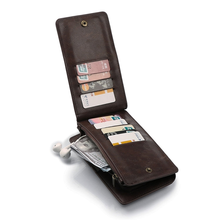 For iPhone X / XS MUSUBO Multi-function Detachable PU Leather Case with 12 Card Slots & Wallet & Photo Frame & Hanging Buckle