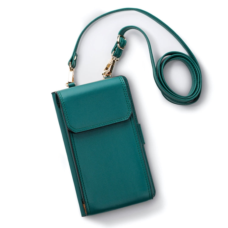 MUSUBO Multi-function PU Leather Universal Phone Bag, Suitable for Mobile Phone under 6.5 inch (Green)