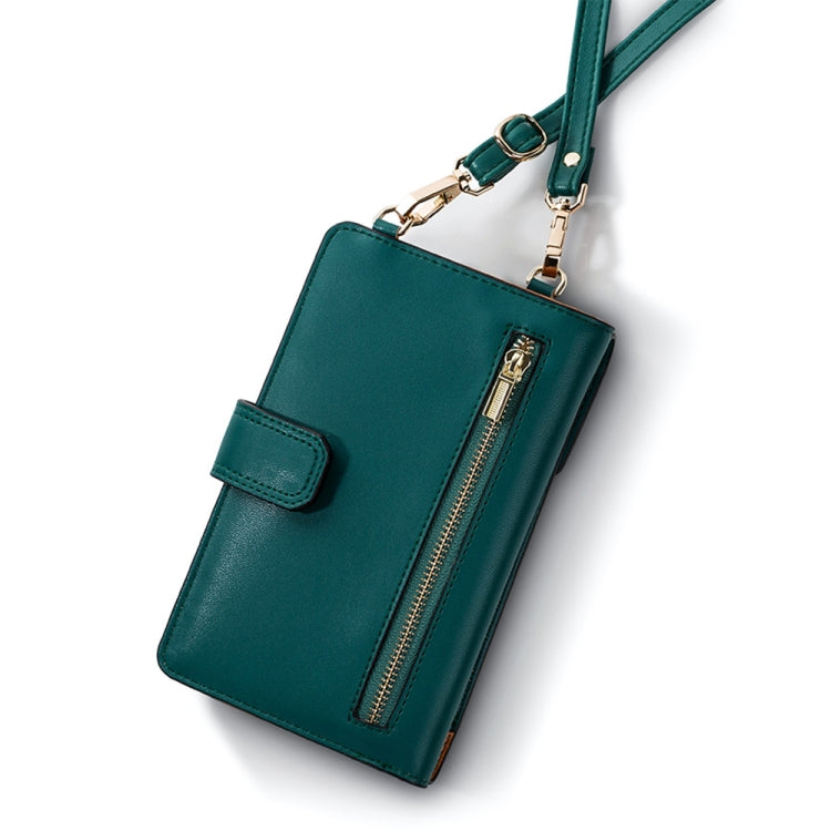 MUSUBO Multi-function PU Leather Universal Phone Bag, Suitable for Mobile Phone under 6.5 inch (Green)