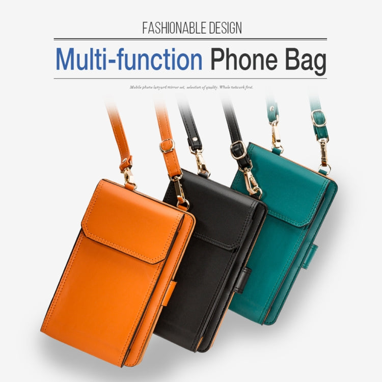 MUSUBO Multi-function PU Leather Universal Phone Bag, Suitable for Mobile Phone under 6.5 inch (Green)