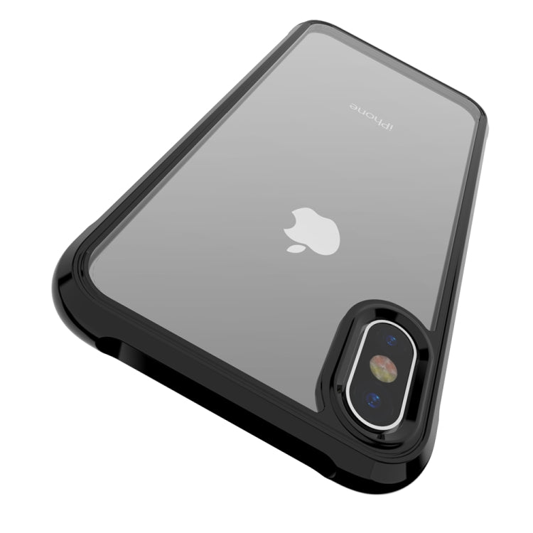For iPhone X / XS Transparent Acrylic + TPU Airbag Shockproof Case