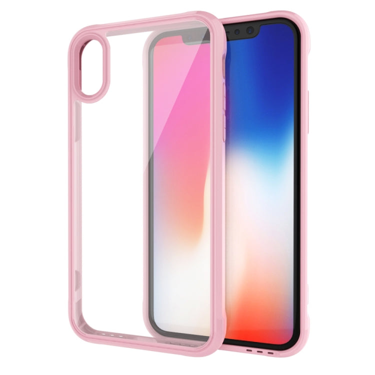 For iPhone X / XS Transparent Acrylic + TPU Airbag Shockproof Case