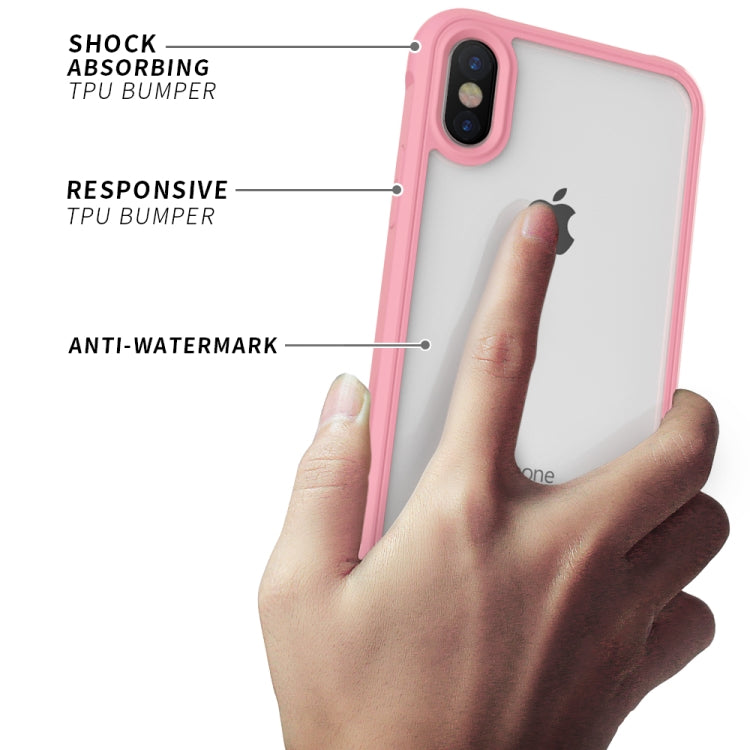 For iPhone X / XS Transparent Acrylic + TPU Airbag Shockproof Case