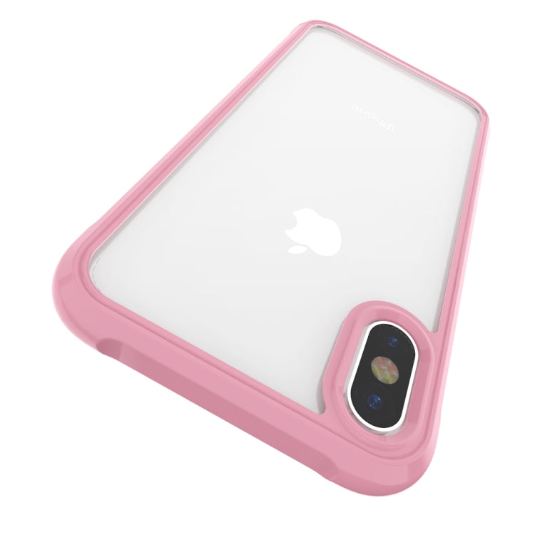 For iPhone X / XS Transparent Acrylic + TPU Airbag Shockproof Case
