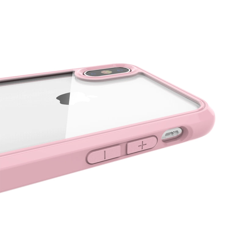 For iPhone X / XS Transparent Acrylic + TPU Airbag Shockproof Case