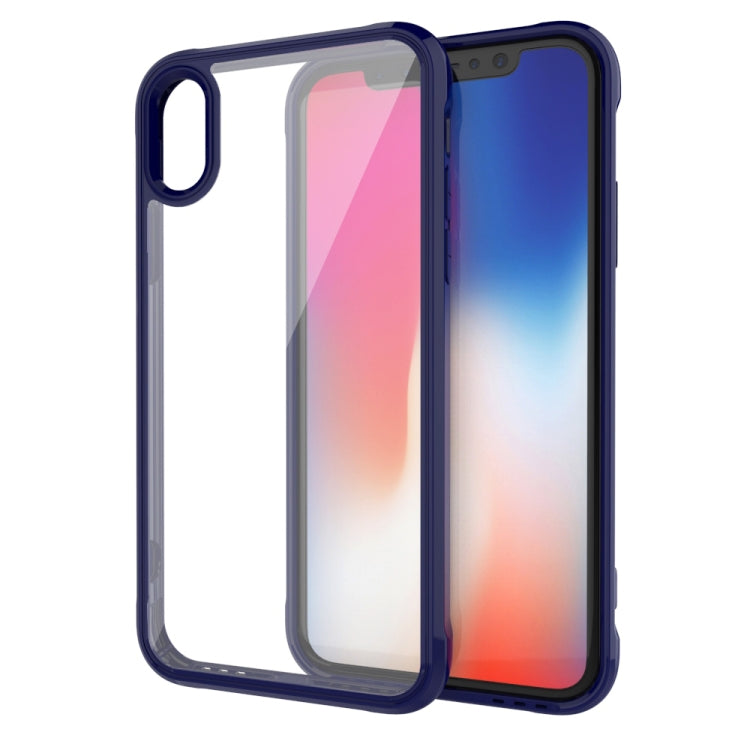 For iPhone X / XS Transparent Acrylic + TPU Airbag Shockproof Case