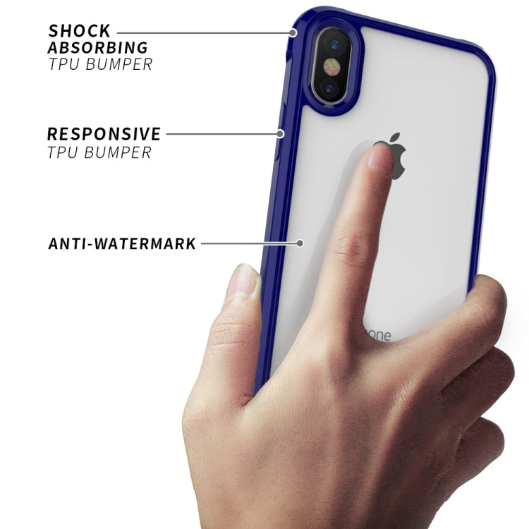 For iPhone X / XS Transparent Acrylic + TPU Airbag Shockproof Case