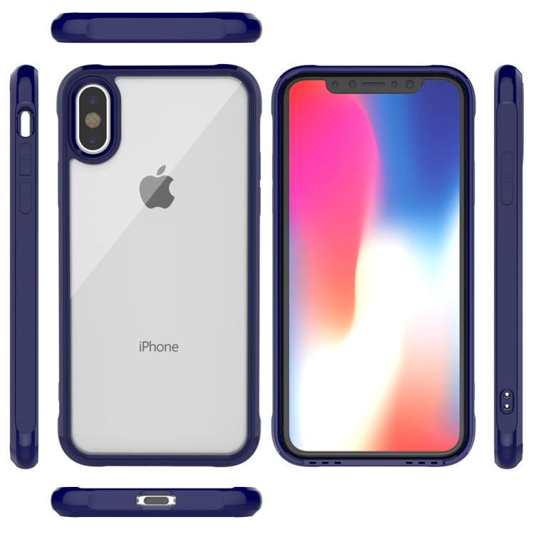For iPhone X / XS Transparent Acrylic + TPU Airbag Shockproof Case
