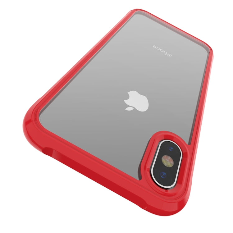 For iPhone X / XS Transparent Acrylic + TPU Airbag Shockproof Case