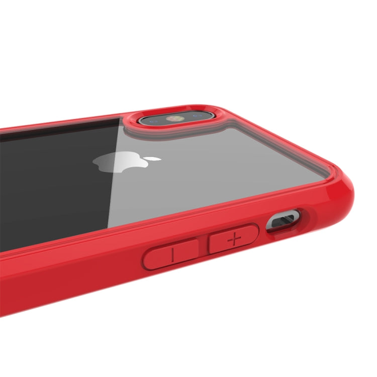 For iPhone X / XS Transparent Acrylic + TPU Airbag Shockproof Case