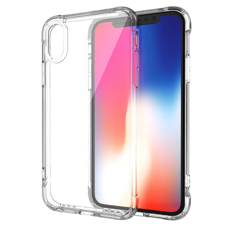 For iPhone X / XS Transparent Acrylic + TPU Airbag Shockproof Case