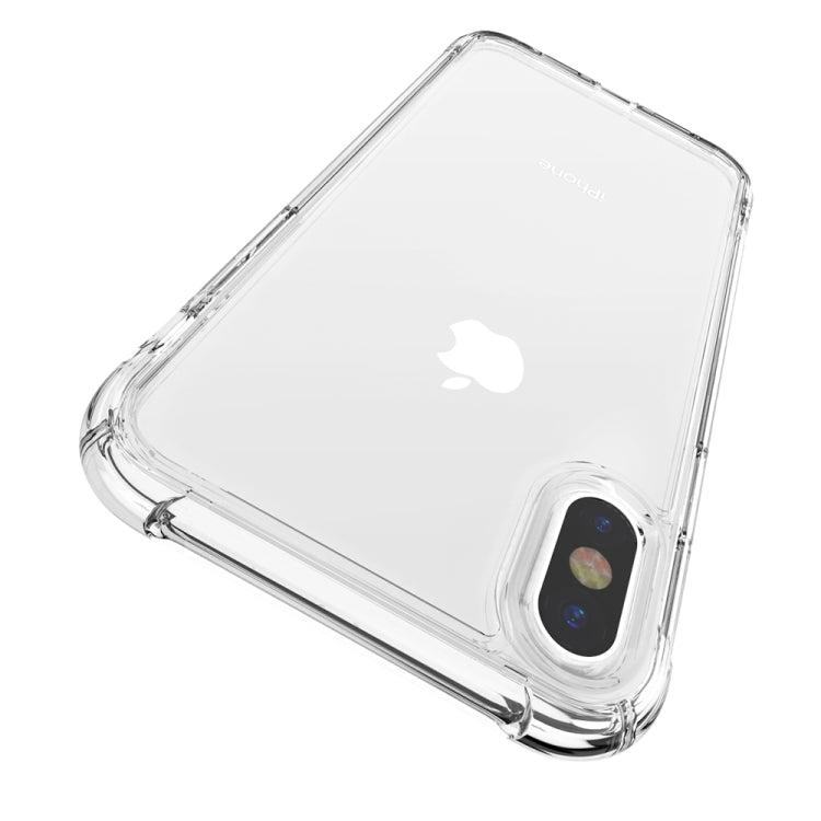 For iPhone X / XS Transparent Acrylic + TPU Airbag Shockproof Case