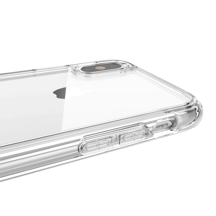 For iPhone X / XS Transparent Acrylic + TPU Airbag Shockproof Case