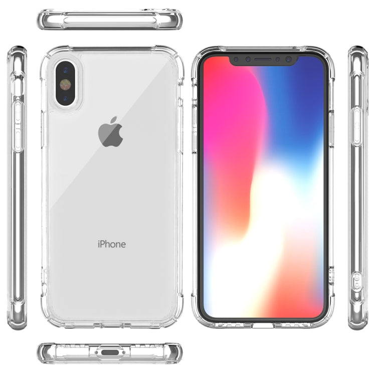 For iPhone X / XS Transparent Acrylic + TPU Airbag Shockproof Case