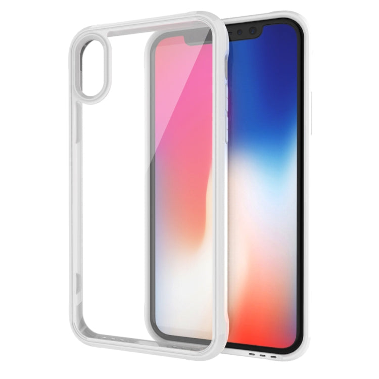 For iPhone X / XS Transparent Acrylic + TPU Airbag Shockproof Case