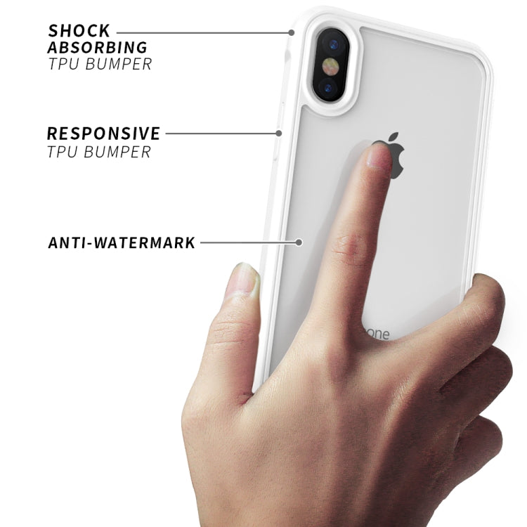 For iPhone X / XS Transparent Acrylic + TPU Airbag Shockproof Case