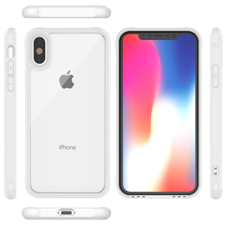 For iPhone X / XS Transparent Acrylic + TPU Airbag Shockproof Case