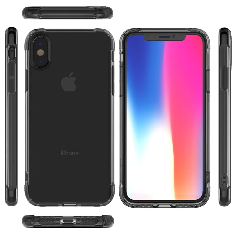 For iPhone X / XS Transparent TPU Airbag Shockproof Case