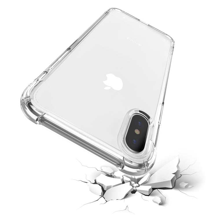 For iPhone X / XS Transparent TPU Airbag Shockproof Case