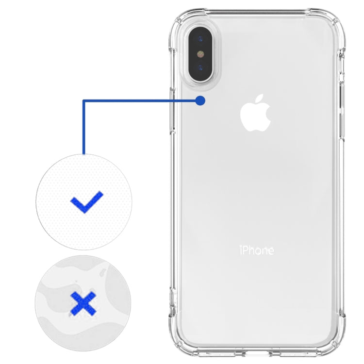 For iPhone X / XS Transparent TPU Airbag Shockproof Case