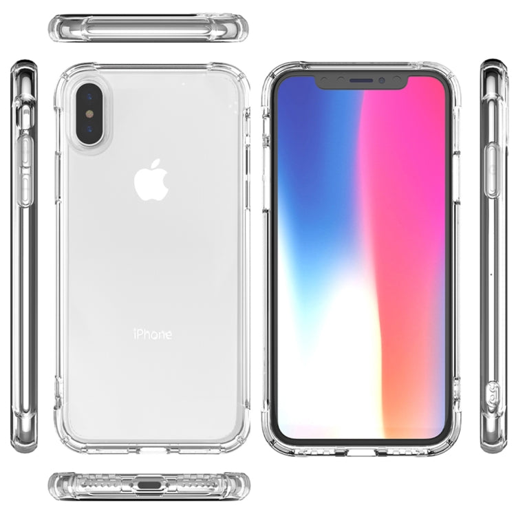 For iPhone X / XS Transparent TPU Airbag Shockproof Case